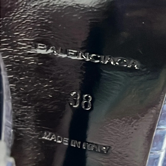 Balenciaga Paris Peep Toe Stiletto Heels - Picture 6 of 7